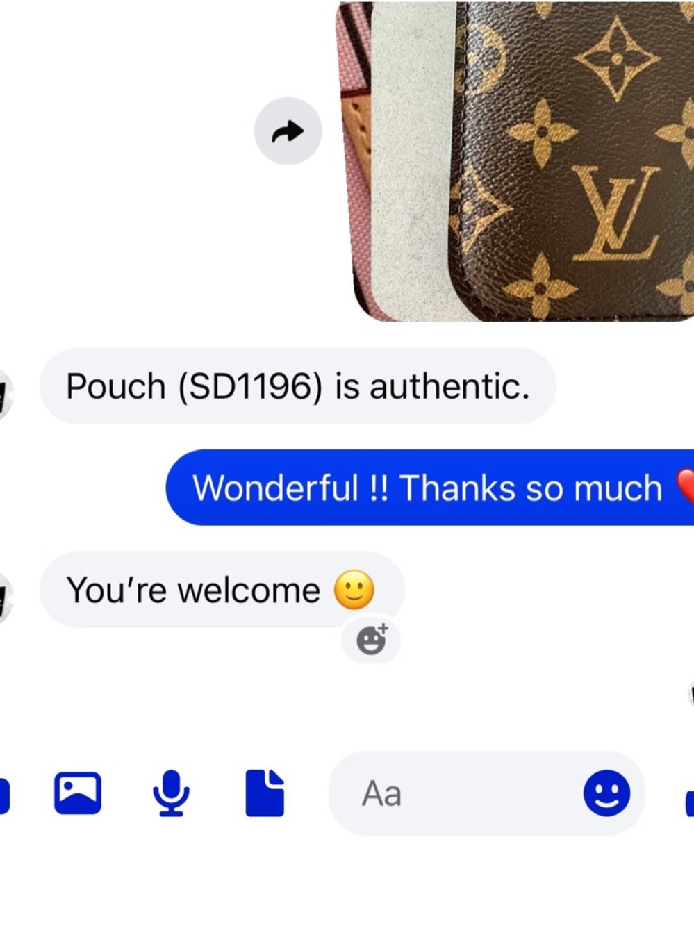 LV Monogram pouch. Authenticated. - Picture 6 of 6